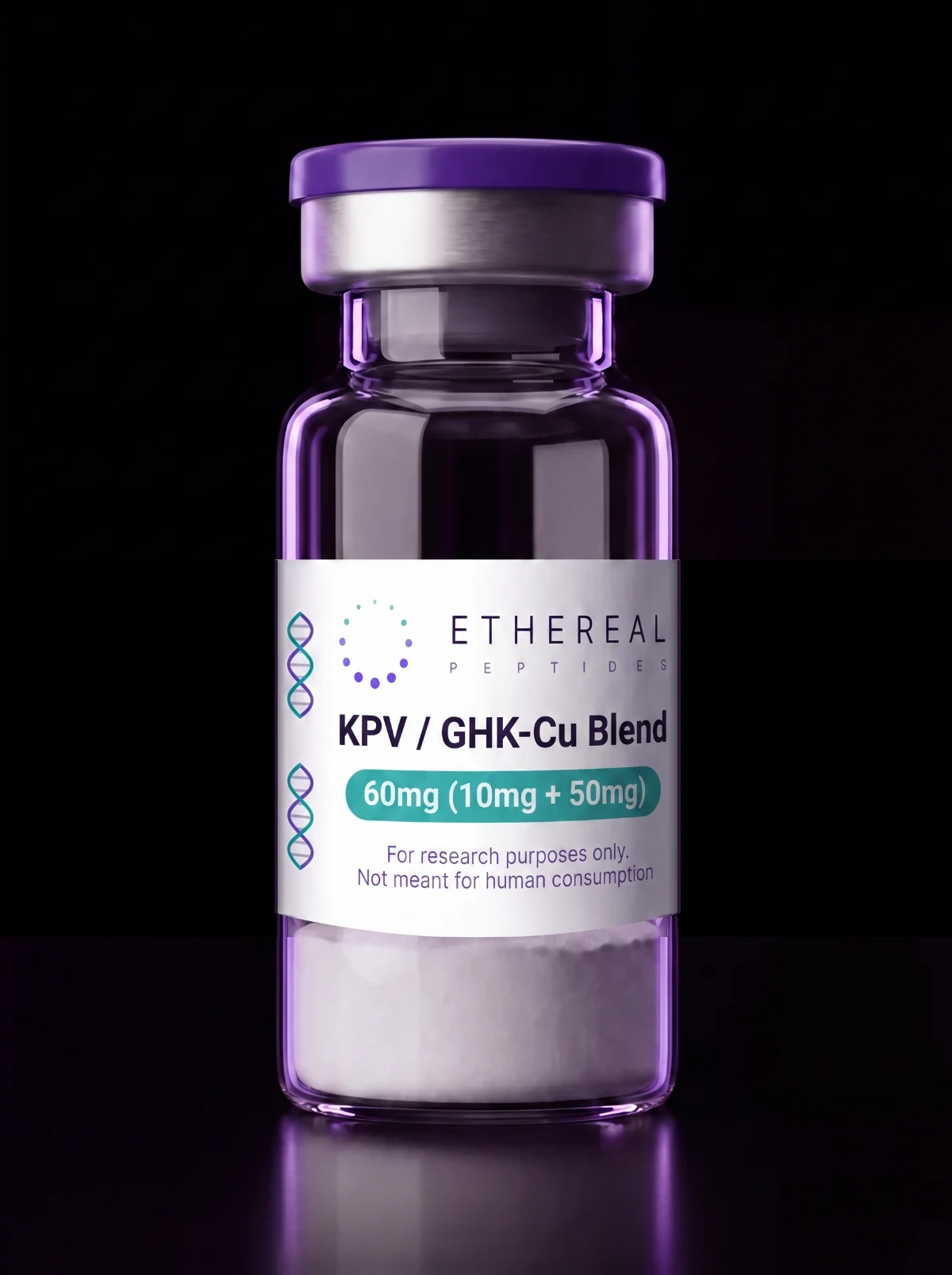KPV / GHK-Cu Blend — lyophilised vial, research use only