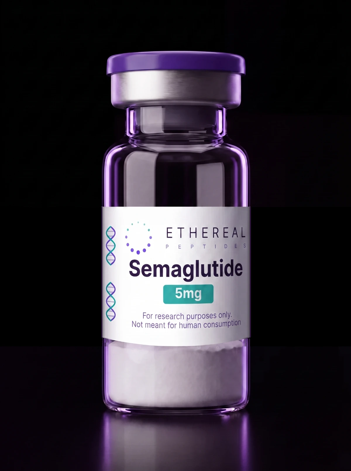 Semaglutide — lyophilised vial, research use only