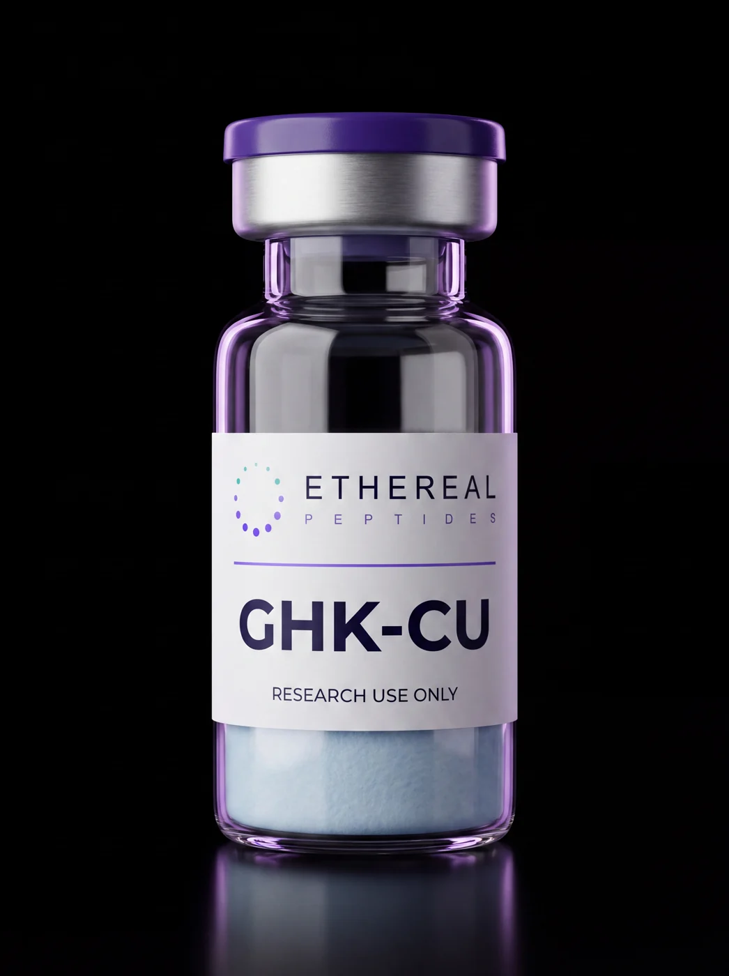 GHK-Cu — sterile lyophilised vial, research use only