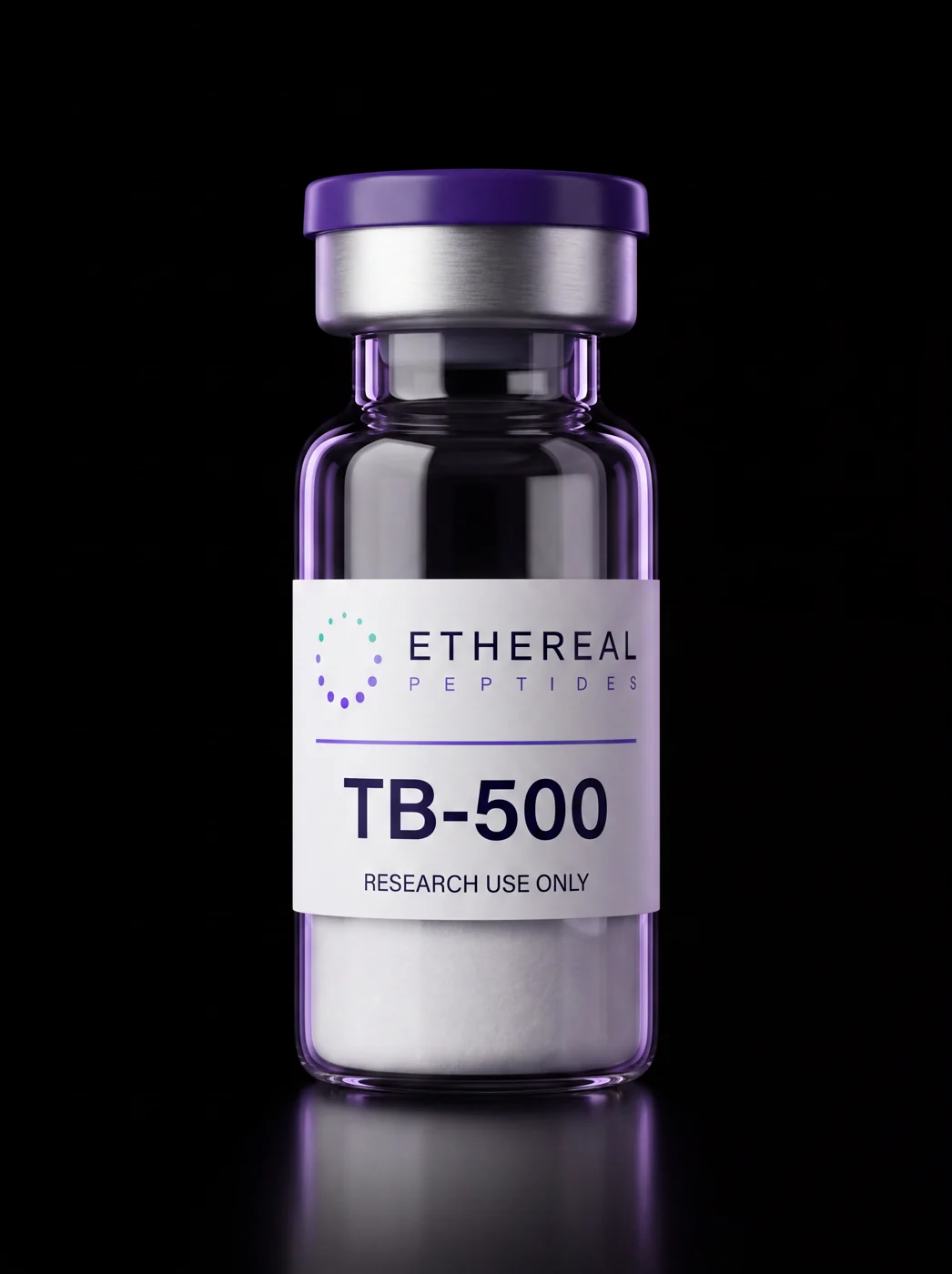 TB-500 — sterile lyophilised vial, research use only