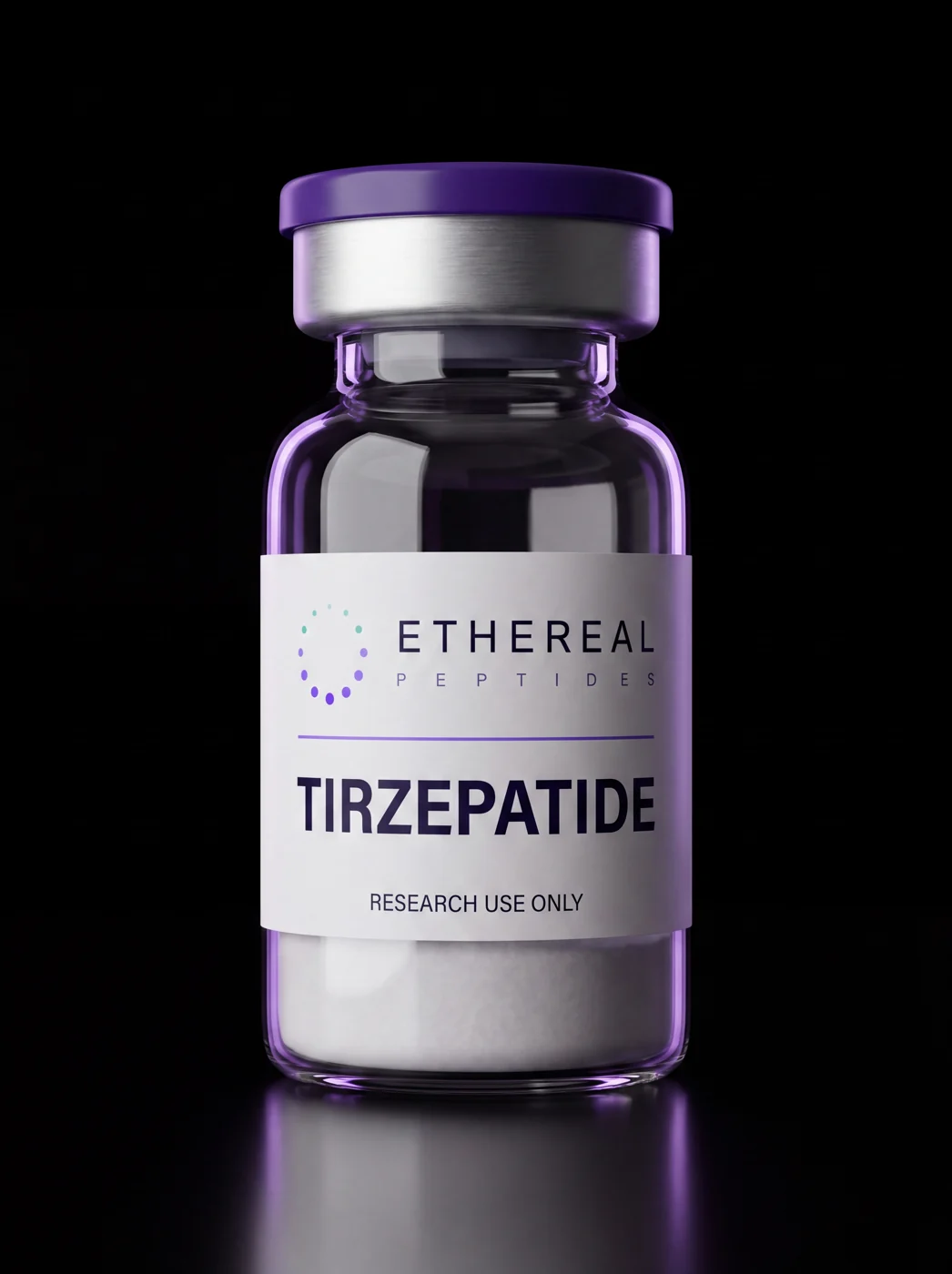 Tirzepatide — sterile lyophilised vial, research use only